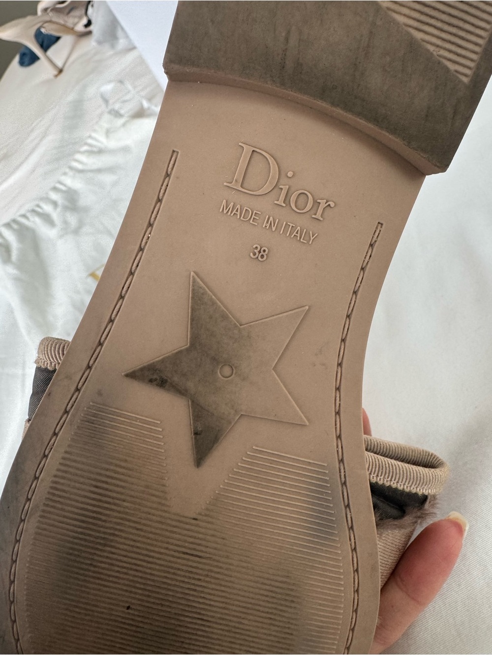 Dior Beige/Tan Women's Sandal (Beige) - Picture 3 of 3